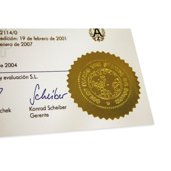 25 Siegeletiketten, Ø 55mm, gold Bild 2