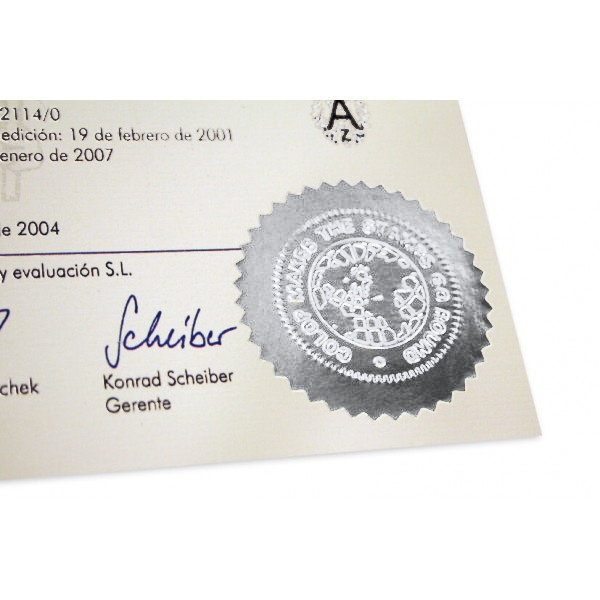 100 Siegeletiketten, Ø 55mm, silber Bild 3