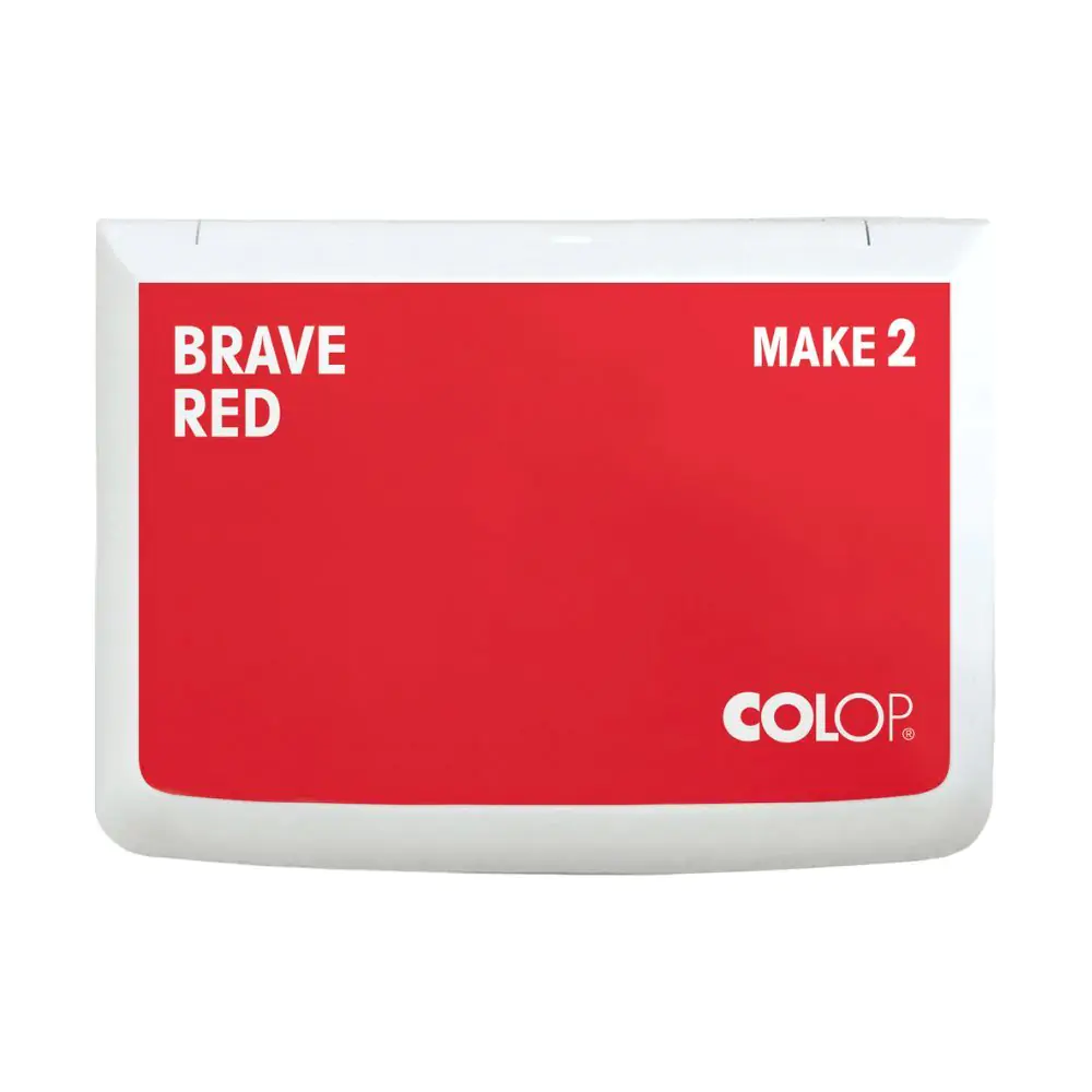 Colop® Stempelkissen MAKE 2 BRAVE RED Bild 1